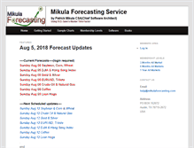 Tablet Screenshot of mikulaforecasting.com